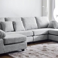 カウチソファー　max6人掛け　購入希望の方値下げ相談承ります