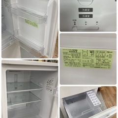 S371 ⭐ SHARP 2ドア冷蔵庫(152L つけかえドア）21年製 SJ-D15G ⭐ 動作確認済 ⭐ クリーニング済
