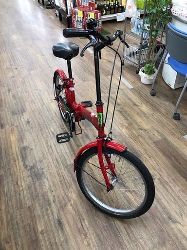 折りたたみ自転車 赤 20インチ