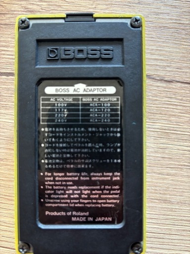 エフェクター　ギター　BOSS OD-2 日本製