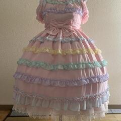 出張取引可　アンジェリックプリティ　しゃぼん玉ワンピース　ピンク