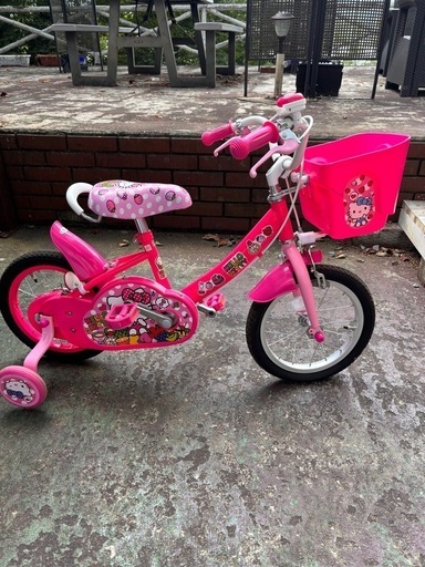 キティー　子供自転車　14インチ　ピンク