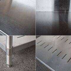 ≪zyt1576ジ≫ バックガード付 ステンレス作業台 幅90cm 奥行65cm 現状品 架台/置台/コンロ台/店舗/設備/DIY/中古厨房機器/宮城県仙台市 60713-13