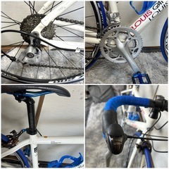 ルイガノロードバイクSHIMANO.SORAコンポ18段新品部品多数