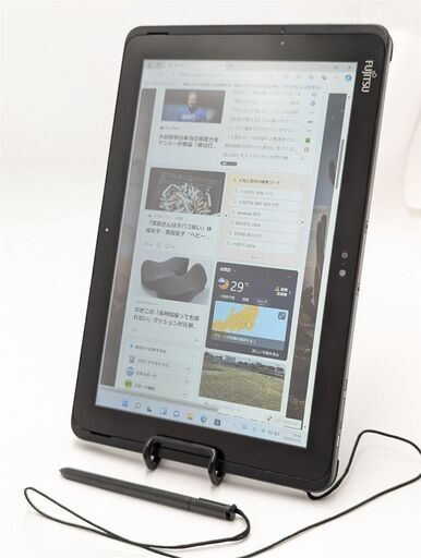 激安 中古美品 バッテリサイクル数0回 ペン付き タブレット 10.1型 富士通 ARROWS Tab Q508/SE Atom 無線Wi-Fi Bluetooth カメラ
