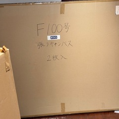 ホワイト 張りキャンバス F100 桐木枠 2枚パック