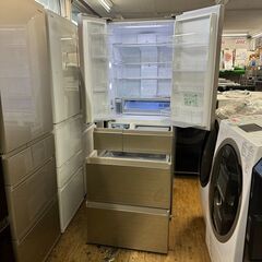 地域限定送料無料 美品【 Panasonic 】パナソニック 500L 6ガラスドア 