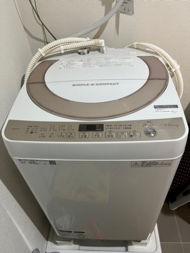 お話し中✨SHARP 洗濯機　７キロ　2018年製造