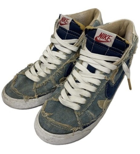 NIKE WMNS BLAZER MID 希少 2003年モデル ブルー・ライトブルー・デニムパッチワーク 308311-441 サイズ:28cm