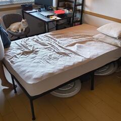 セミダブルマットレスとフレームのセット