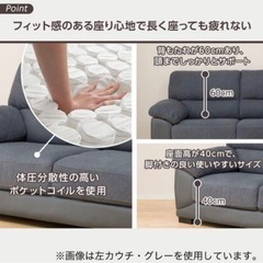 ニトリ　L字型ソファ