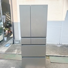 2021年製 Panasonic 6ドア冷蔵庫 NR-SPF457X-N形