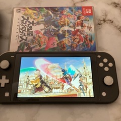 美品スイッチライト➕ケース➕大乱闘スマッシュブラザーズ