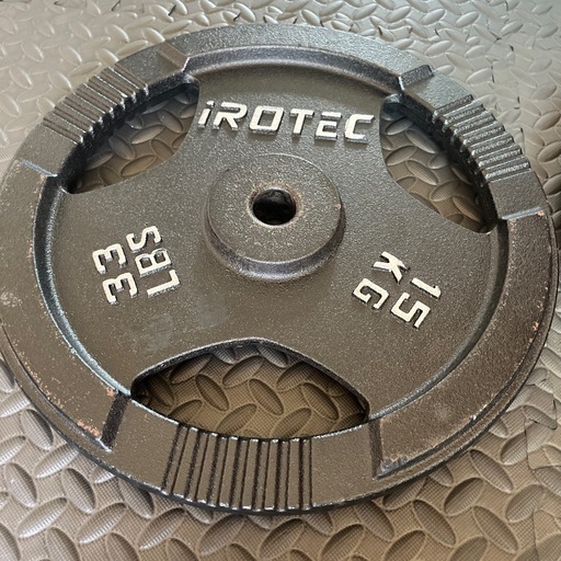 アイロテック15kgプレート2枚 アイロテック 15kg 2枚 ラバー IROTEC