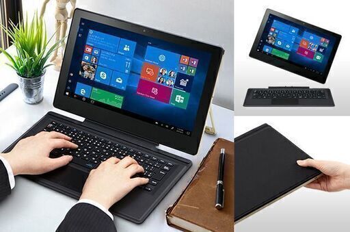 ＜値下げ@24/10/15\u003eVersaPro 第7世代Corei5 8GB 256GB FHDタブレットPC（純正キーボード、拡張クレードル、タッチペン付き）