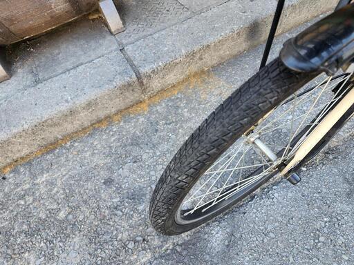 折りたたみ自転車　丸石　６変速　カゴ　付き　黄色　配達可能