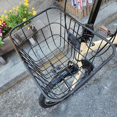 折りたたみ自転車　丸石　６変速　カゴ　付き　黄色　配達可能