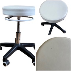 中古】電動ラウンジチェア SHIFFON Jr （ホワイト)、リクライニング