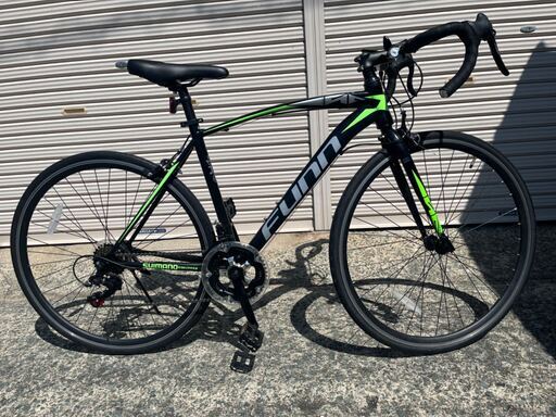 【美品】ロードバイク 　シマノ製14段変速　700×28ｃ　ブラックグリーン