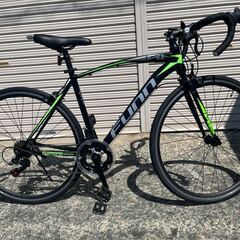 【美品】ロードバイク 　シマノ製14段変速　700×28ｃ　ブラックグリーン