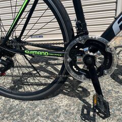 【美品】ロードバイク 　シマノ製14段変速　700×28ｃ　ブラックグリーン