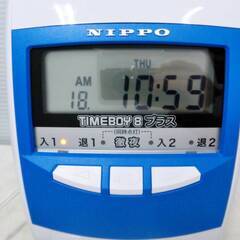 NIPPO　ニッポー電子 タイムレコーダー　TIMEBOY8プラス　動作良好　小型計算　取扱説明書・元箱付　給与計算 店舗 テクノ・セブン