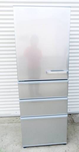 【　高年式2024年製　】【　3ヵ月保証　】AQUA　4ドア冷蔵庫355L　AQR-36N2L-S　動作良好　左開き　まん中2段フリーザー　ブライトシルバー