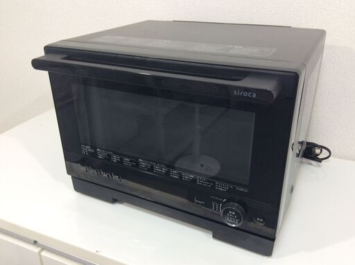 YJT9321【siroca/シロカ オーブンレンジ】美品 2023年製 SX-20G151 家電 キッチン フラットテーブル 縦開き