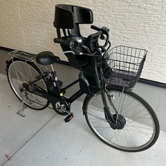 (売れました！)POMUMIE 電動アシスト自転車子乗せシート付き 売れました！)POMUMIE 電動アシスト自転車子乗せシート付き
