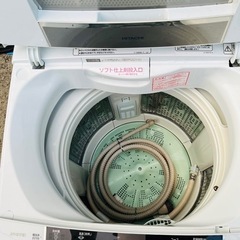 売約済【‼️ファミリーサイズ‼️】HITACHI🌟8.0kg全自動洗濯機🌟エディオンオリジナル🌟ビートウォッシュ