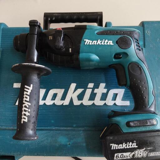稼働品マキタ充電式ハンマードリル本体のみケース付き