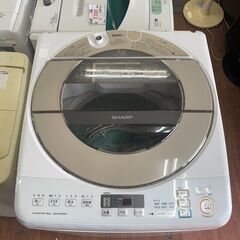 洗濯機　No.14144　SHARP　2016年製　9kg　ES-GV90R-N　【リサイクルショップどりーむ天保山店】
