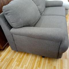 ☆ジモティ割あり☆ 2人掛けソファー グリーン系 クリーニング済 YJ3515