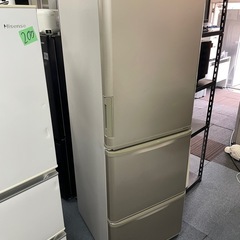 北九州市内配送無料　保証付き シャープ SHARP 冷蔵庫 （350L・どっちもドア） 3ドア ゴールド系 SJ-W352B-N