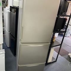 北九州市内配送無料　保証付き シャープ SHARP 冷蔵庫 （350L・どっちもドア） 3ドア ゴールド系 SJ-W352B-N