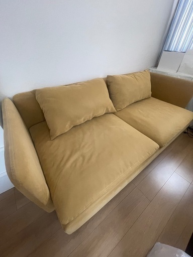 決まりました！】IKEA ソーデルハムン　ソファ　黄色