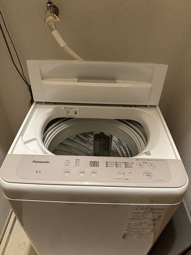 Panasonic 全自動洗濯機 NA-F60B15　※8月19日～8月26日までに引き取り可能な方限定