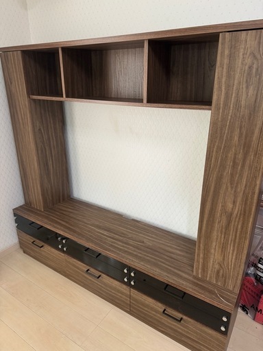 壁面収納つきテレビボード