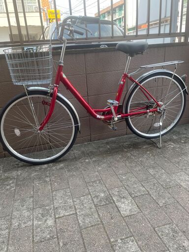 リサイクルショップどりーむ荒田店 No1409 自転車　ママチャリ　小柄な方でも乗れる２４インチ♪