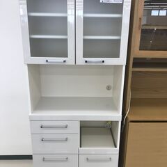☆ジモティ割あり☆ パモウナ レンジボード ホワイト H180×D39.5×W75 