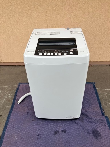 ハイセンス Hisense 全自動洗濯機 5.5kg HW-E5502 2017年 ステンレス槽 パワー洗浄 風乾燥