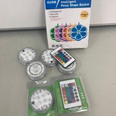 【未使用品】フラワータップ LED ライト 6個 セット ブルー 