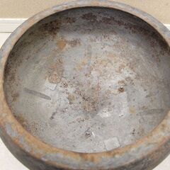 希少品 火鉢 郵便局マーク入り 珍品 貴重 手あぶり 時代物 蔵出し 昭和レトロ 古民具 古道具 (R2411wY)