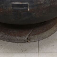 希少品 火鉢 郵便局マーク入り 珍品 貴重 手あぶり 時代物 蔵出し 昭和レトロ 古民具 古道具 (R2411wY)