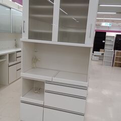 お値段見直しました☆ジモティ割あり☆ 松田家具 食器棚 ホワイト W105
