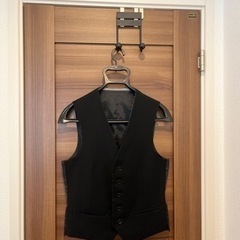 【ほぼ未使用】【6割引】礼服スーツ上下&リバーシブルベスト　3点セット