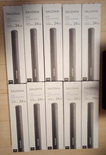 【未開封新品10本セット送料込み】SALONIA　サロニア　SL-0045　ストレートヘアアイロン