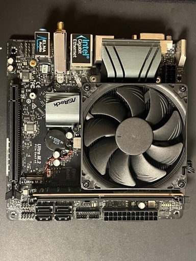 本日掲載終了　稼動品　マザーボード  b365m-itx/ac CPU i3-9100付