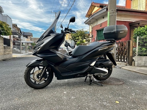 【極上低走行1700km!】PCX160 KF47 マットブラック　 ロングスクリーン リアボックス付き！/PCX150/XMAX / NMAX155 動画有 千葉 極上低走行1700km!】PCX160 KF47 マットブラック ロングスクリーン