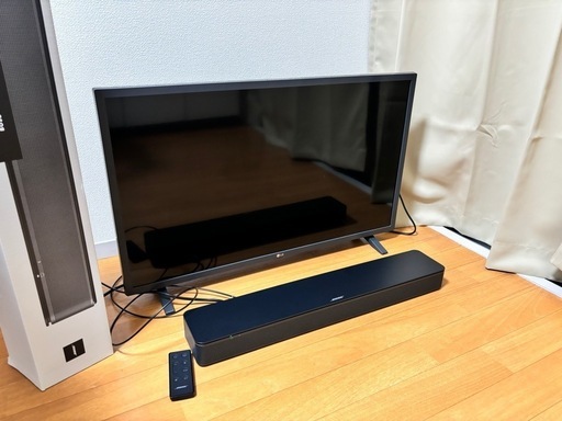 【商談中】2022年製32型テレビとサウンドバーのセット